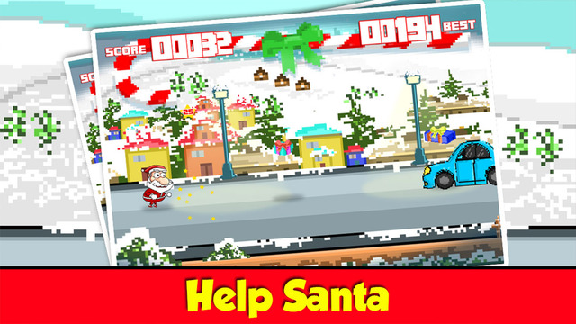 【免費遊戲App】Pixel SantaJump! Endless Runner Game-APP點子