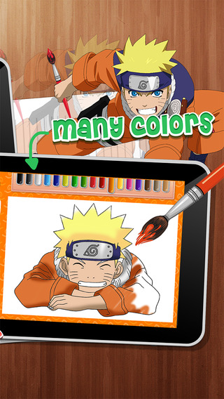 【免費教育App】Coloring Anime & Manga Book : Ninja Shippuden Pictures - Naruto For Kids-APP點子