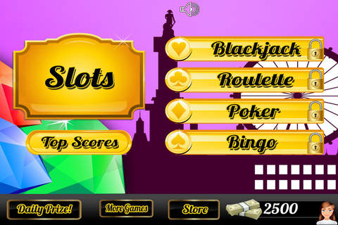 777 Big Win Jewels Blitz Mania Casino Slots & More Games Free screenshot 2