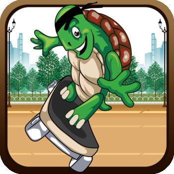 Turtle Skateboarder Super Run - City Action Obstacle Survival Game Free LOGO-APP點子