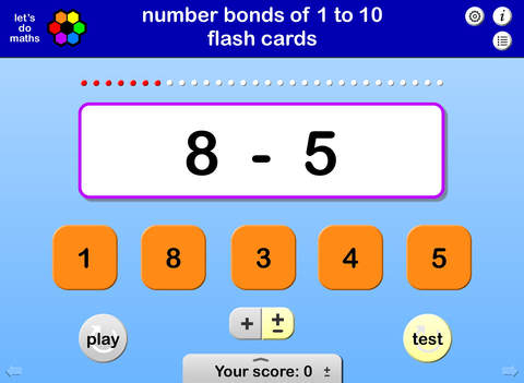 Number Bonds 0 to 12 screenshot 3