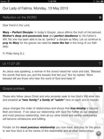 【免費生產應用App】DGems: Daily Gospel Reflections by Msgr Philip Heng, S.J.-APP點子