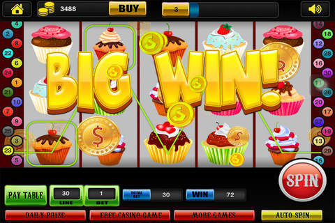 Candy & Cookie Jam Rush Casino Mania Free for Viber Wild Luck Slots screenshot 2