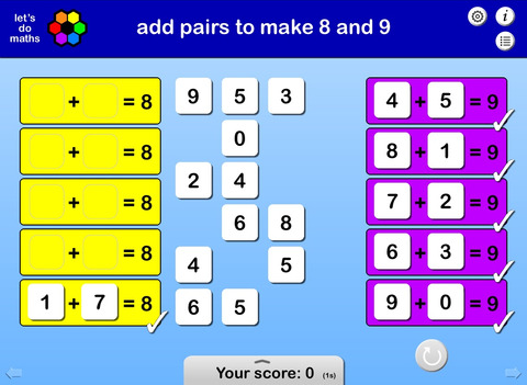 Number Bonds and Addition Facts to 20 screenshot 3