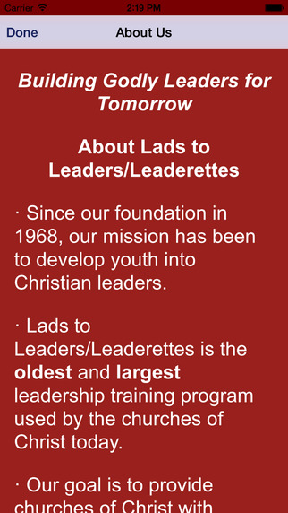 【免費書籍App】Lads to Leaders/Leaderettes-APP點子