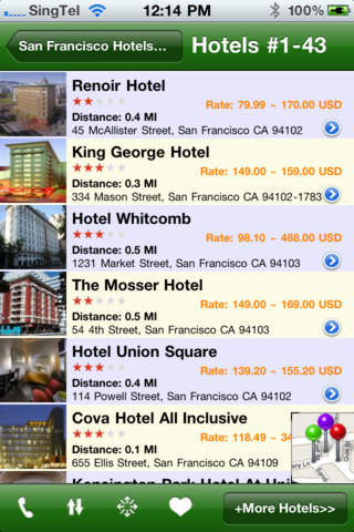 San Francisco Hotels screenshot 2