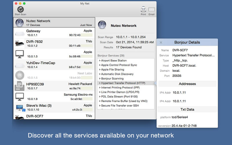 My Net – Network Scanner – 查看接入 Wi-Fi 网络的设备[OS X][￥30→0]丨反斗限免