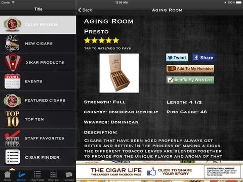 One Eyed Jacks Fine Tobacco Lounge HD - Powered by Cigar Boss screenshot 3