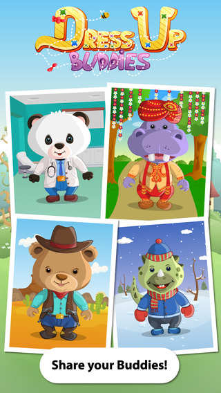 Dress up Buddies - Professions dressing game for Kids Toddlers Babies