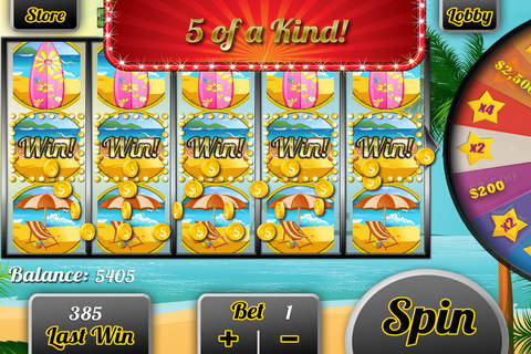 Big Gold-en Casino Slots with Vegas Slot Machines & Vacation Paradise Sand Jackpots Free screenshot 3