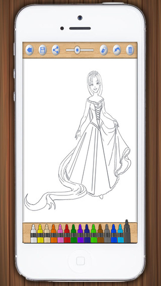 【免費攝影App】Paint Princess Rapunzel – Drawings of princesses to color-APP點子