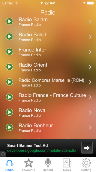 France Radio News Music Recorder