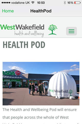 West Wakefield HealthPod screenshot 4