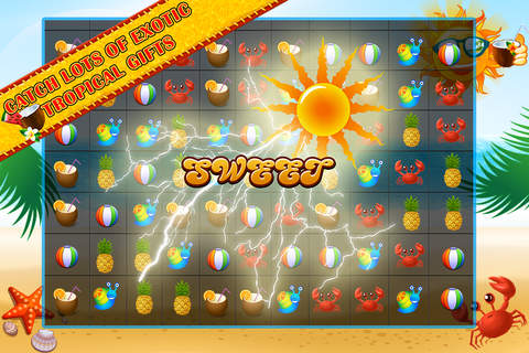 Tropical Matching Blitz Mania – Have Fun in the Sun with this Free Match 3 Candies Top Game for Kids and Adults screenshot 3