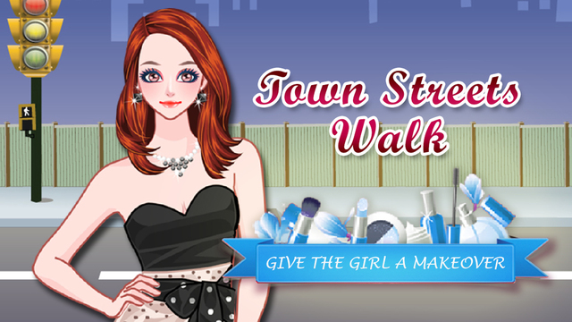 Town Streets Walk - Make Up. Girls fashion line saga.
