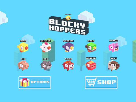 【免費遊戲App】Blocky Hoppers - Endless Arcade Pet Runners Escape Dash From Pixel City-APP點子