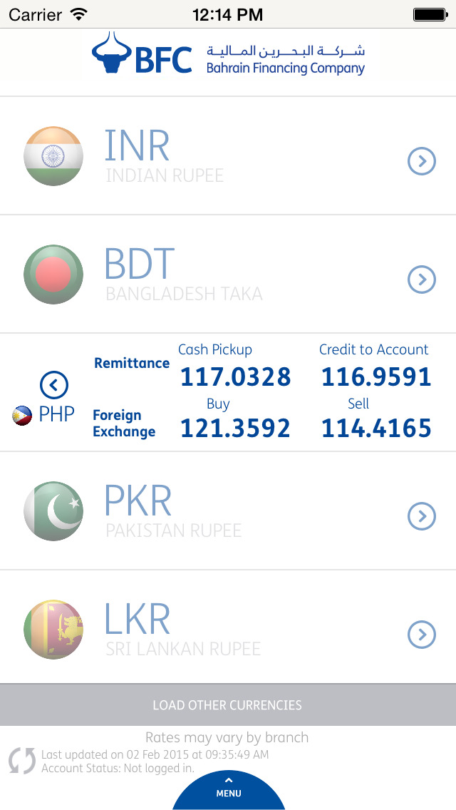 Bfc forex rates