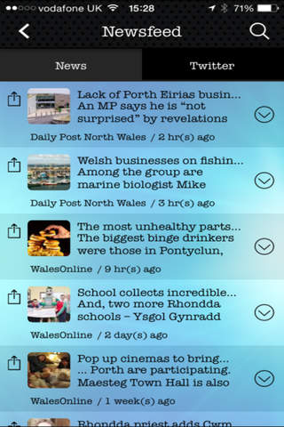 The official Porth app screenshot 3