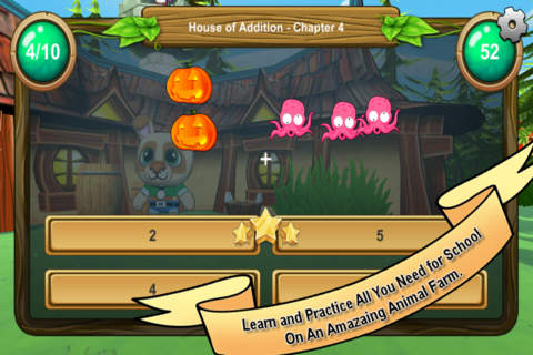 Animal Math Adventure - learn addition, subtraction, multiplication and division for kids screenshot 3