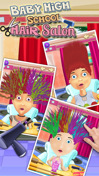 【免費遊戲App】Baby High School Hair Salon-APP點子