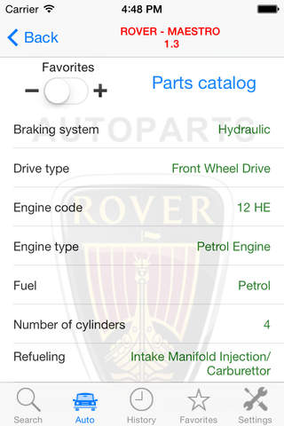 Autoparts for Rover screenshot 4