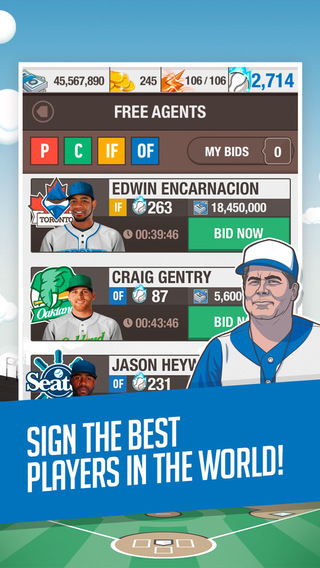 【免費遊戲App】Baseball General Manager 2015 - Major League Fantasy Mobile App-APP點子