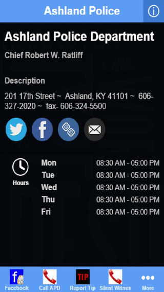 【免費生產應用App】Ashland Police Department-APP點子