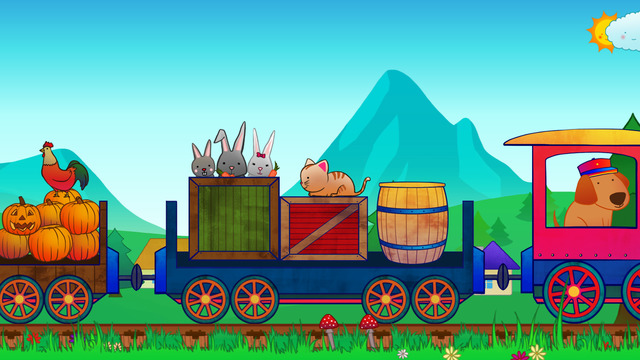 【免費教育App】Animal Train for Toddlers-APP點子