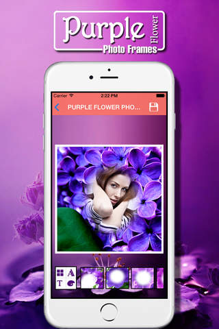 Purple Flower Photo Frames screenshot 2