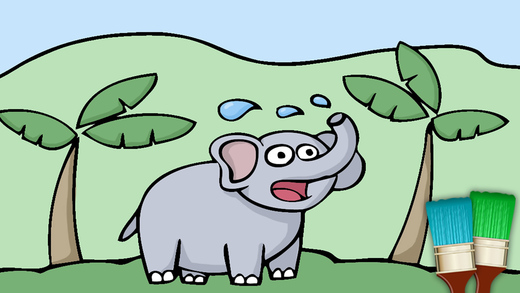 免費下載教育APP|Animals coloring game for kids to paint with your finger app開箱文|APP開箱王