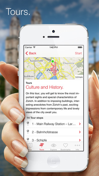 【免費旅遊App】City Guide Zürich – Offline map with numerous tips on sights, hotels, restaurants and events-APP點子