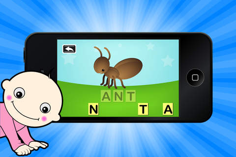 My First Animal Words - Free ABC Educational Game for Toddler, Pre School, Kindergarten & K-12 Kids screenshot 2