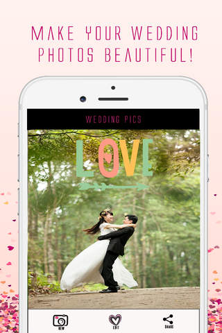 Wedding Pics - Easy overlays app for your wedding photos - Free screenshot 3