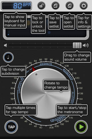 Metronome 9 - Tempo & Setlists screenshot 2