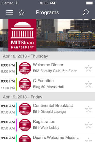 MIT Sloan Admit Weekend 2014 screenshot 3