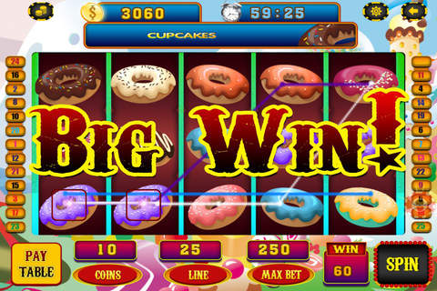 Amazing Paradise of Win Big Yummy Cupcake Slot-s Love Machine Casino Free screenshot 2