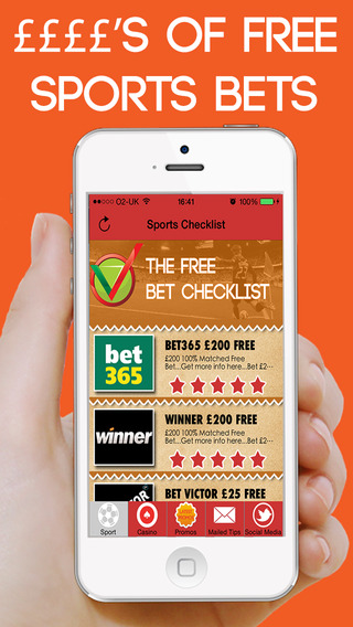 The Free Bet Checklist - Sport Betting Tipster Free Bets