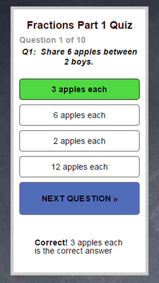 【免費教育App】Fractions Part 1, Maths Age 4,5 and 6 years-APP點子