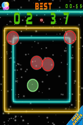 Green Dot Chase - Red Ball Menace screenshot 2