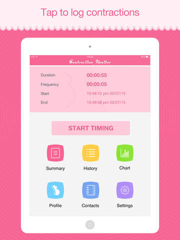 【免費健康App】Contraction Monitor Free - Contractions Counter and Timer-APP點子
