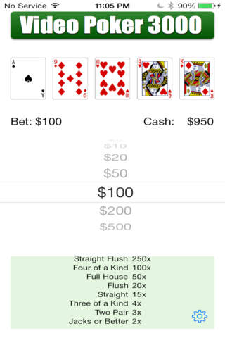 Deuces Wild - Video Poker Las Vegas Casino Game Paid screenshot 2