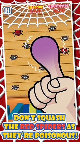 【免費遊戲App】Spiders Buster - Let's Squash & Smash ! Gogo Bugs Tapper Free-APP點子