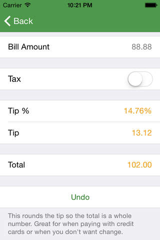 jTips - a simple tip calculator screenshot 4