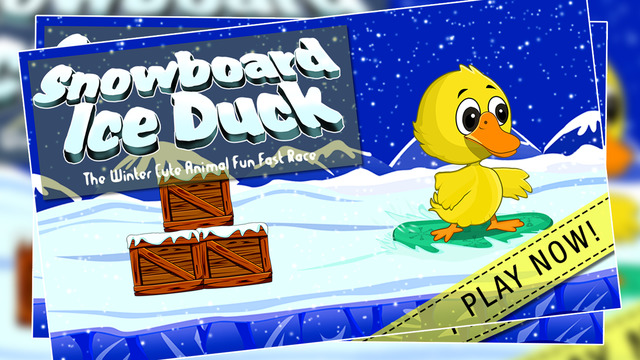Snowboard Ice Duck : The Winter Cute Animal Fun Fast Race - Free