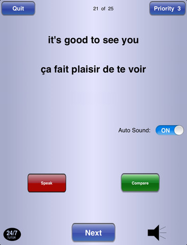 【免費教育App】French Phrases 24/7 Language Learning-APP點子