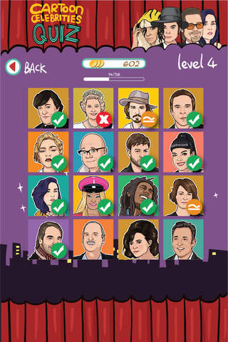 Cartoon Celebrities UK Quiz Game - Guess the name of the famous celebs from Hollywood and British television! screenshot 2