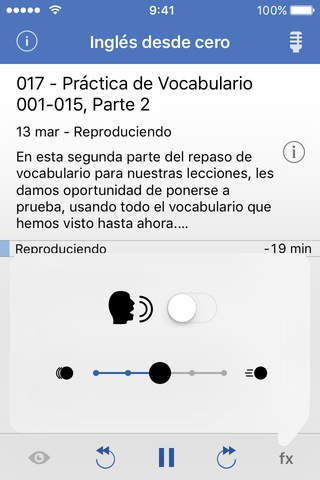 OnePodcast – Edición “Inglés desde cero” screenshot 2