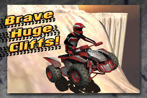 3D Off-Road ATV Parking - eXtreme Loop Cliff Drive & Race Simulator Games screenshot 2