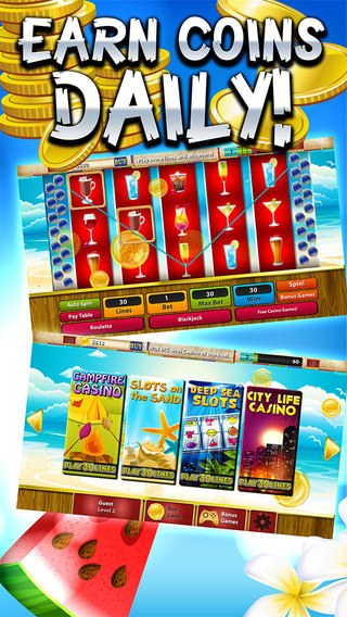 【免費遊戲App】I Hate Paradise Casino - 30 Line Slots (777 Jackpot Panic)-APP點子