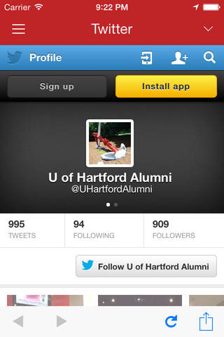 Hartford Alumni Hub screenshot 3
